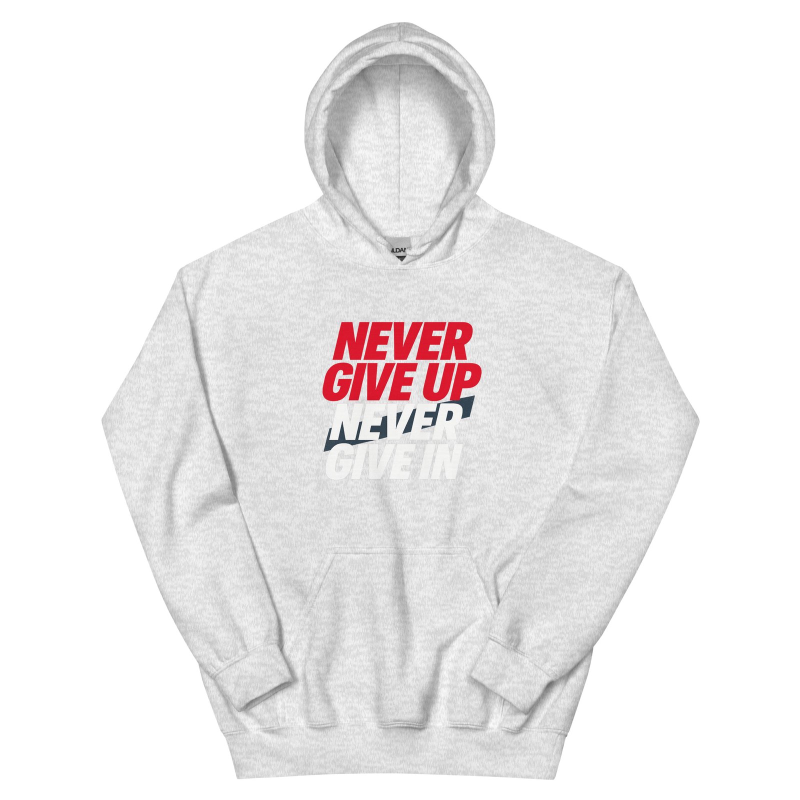 Never Give Up Unisex Hoodie - Image 12
