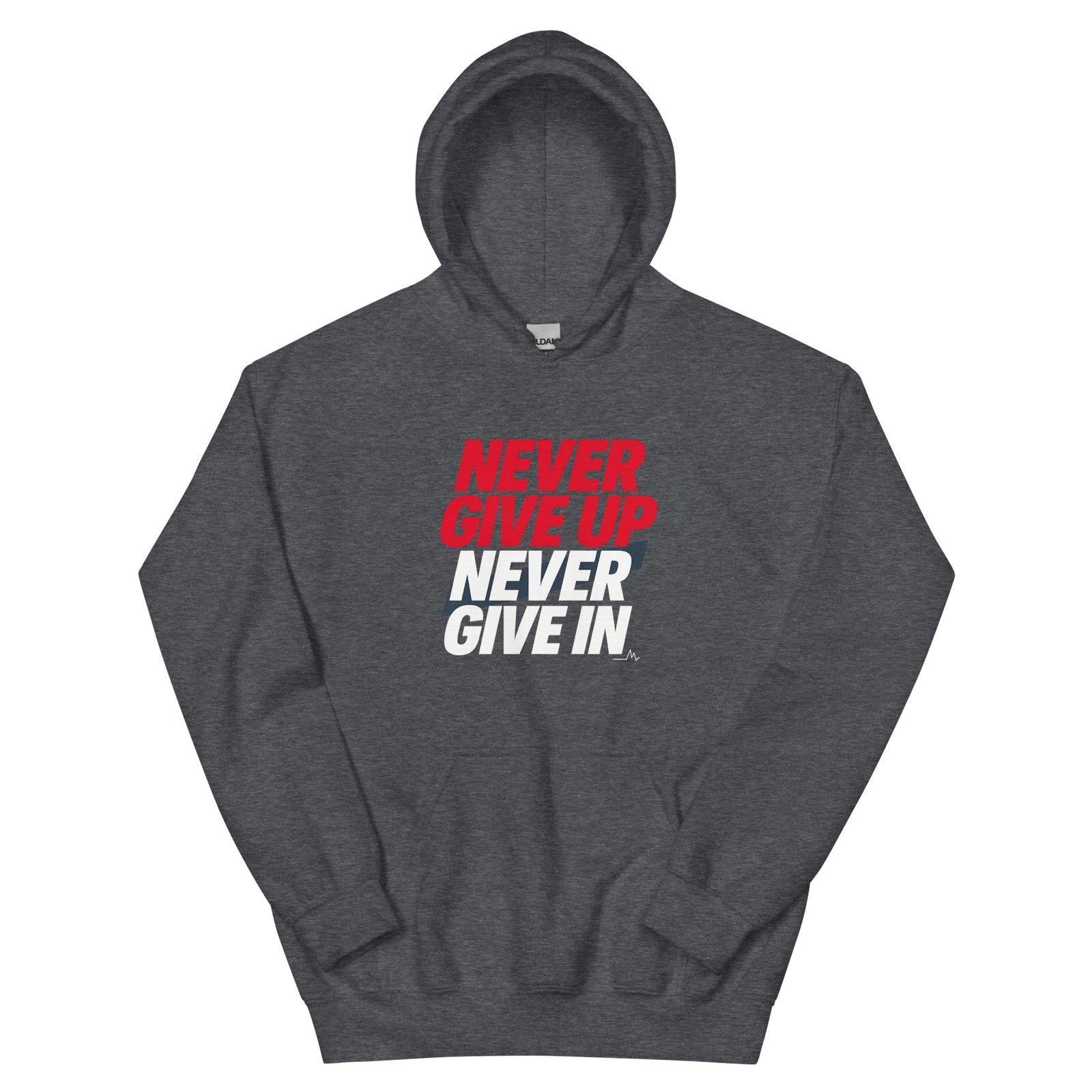 Never Give Up Unisex Hoodie - Image 3