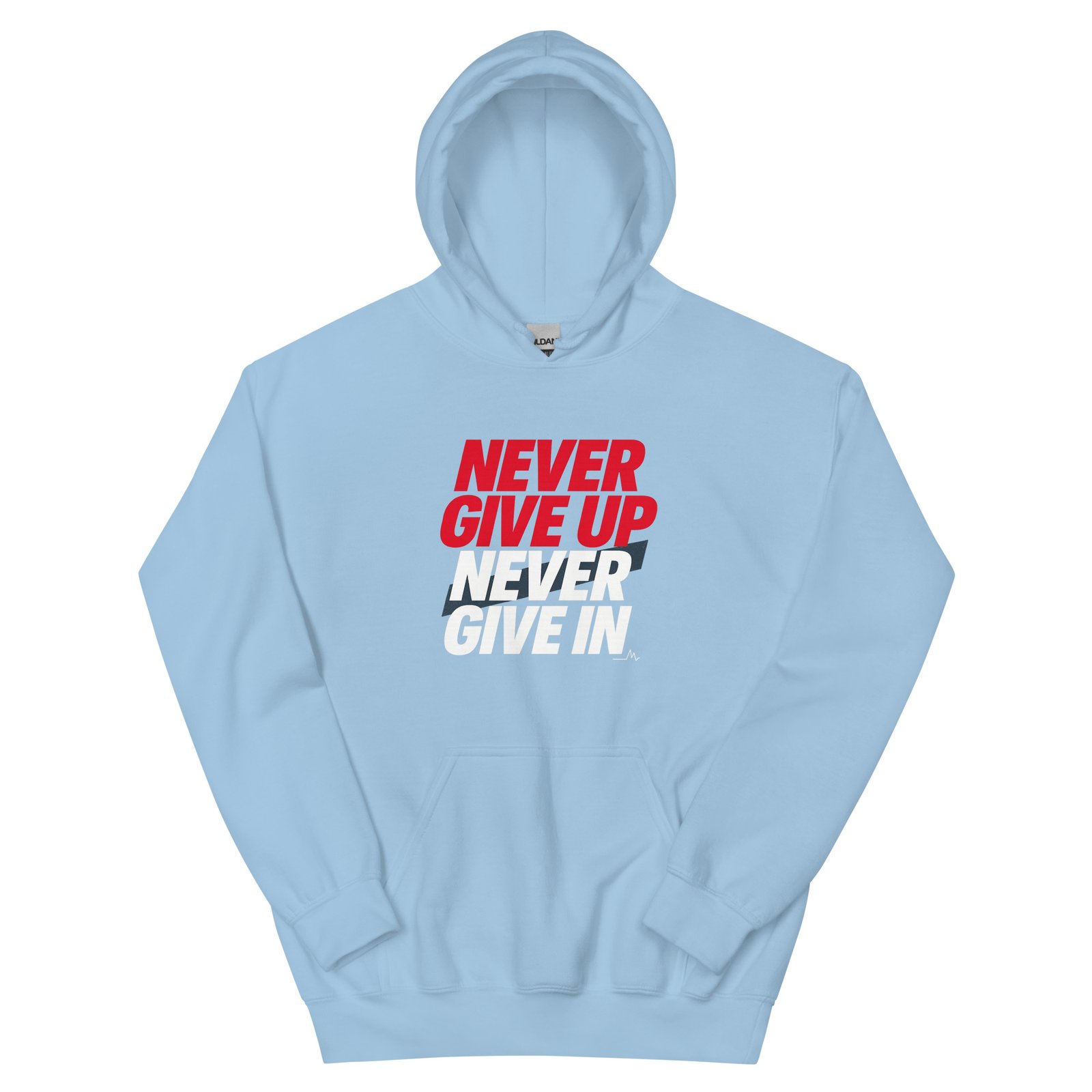 Never Give Up Unisex Hoodie - Image 9