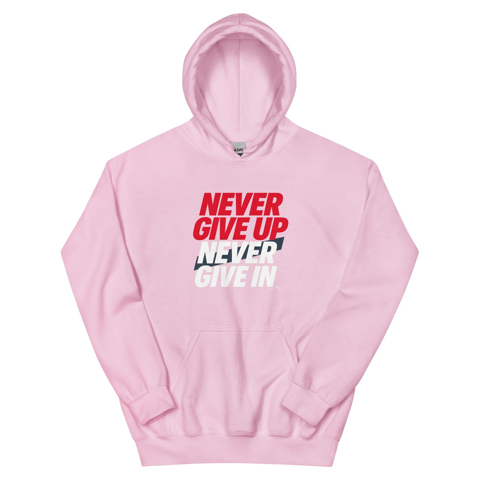 Never Give Up Unisex Hoodie - Image 11