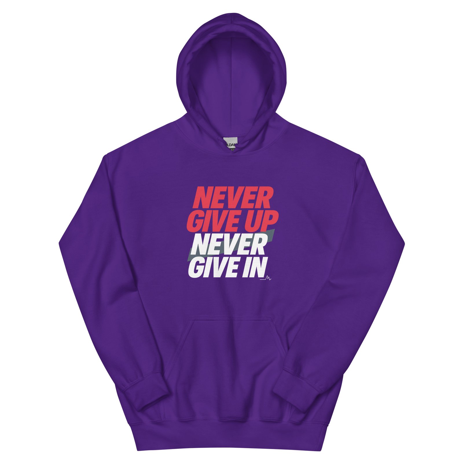Never Give Up Unisex Hoodie - Image 2