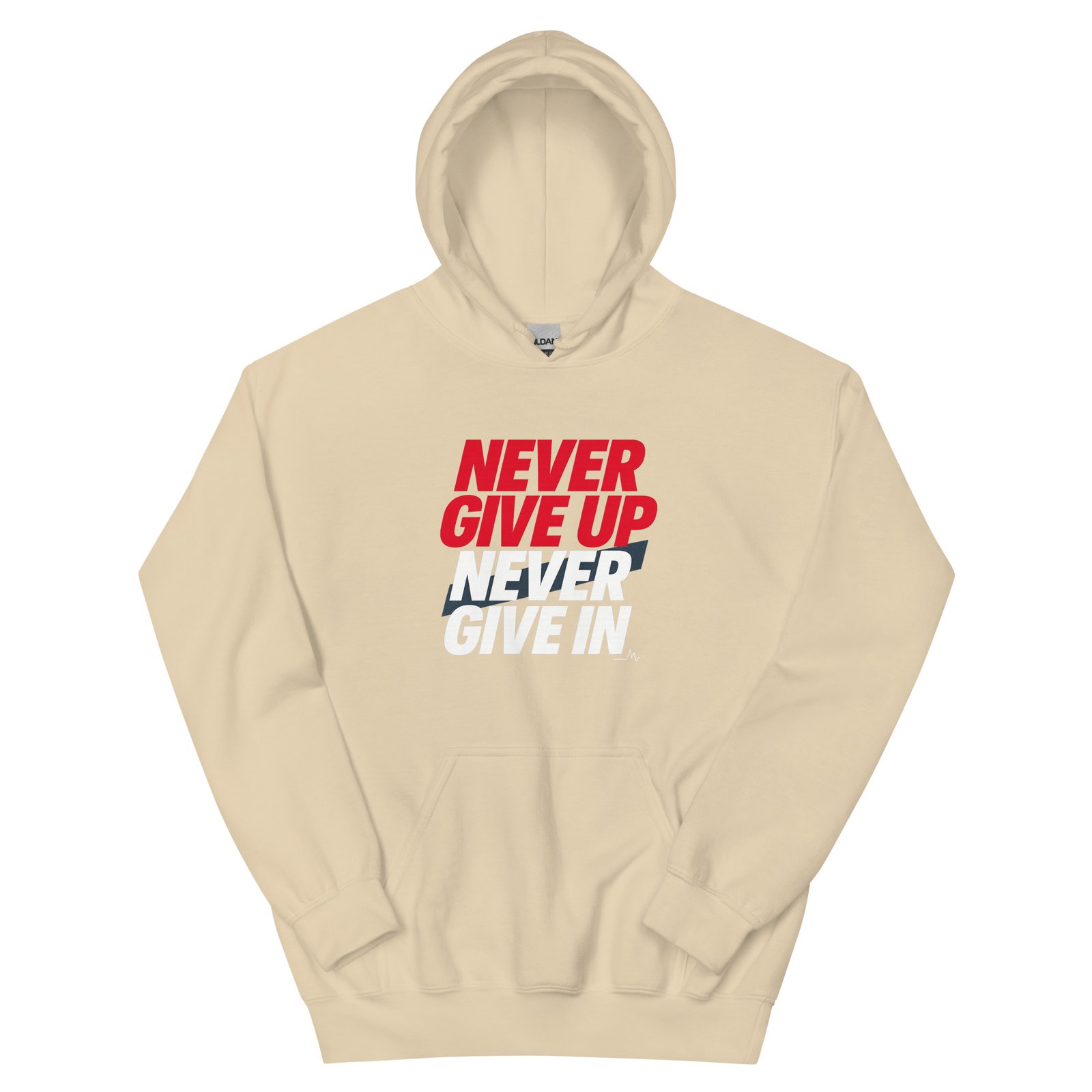 Never Give Up Unisex Hoodie - Image 10